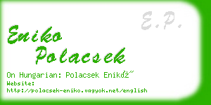 eniko polacsek business card